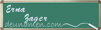 Erna Zager Visitenkarte